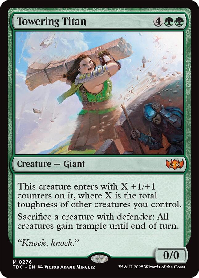Towering Titan [Tarkir: Dragonstorm Commander] | Tabernacle Games
