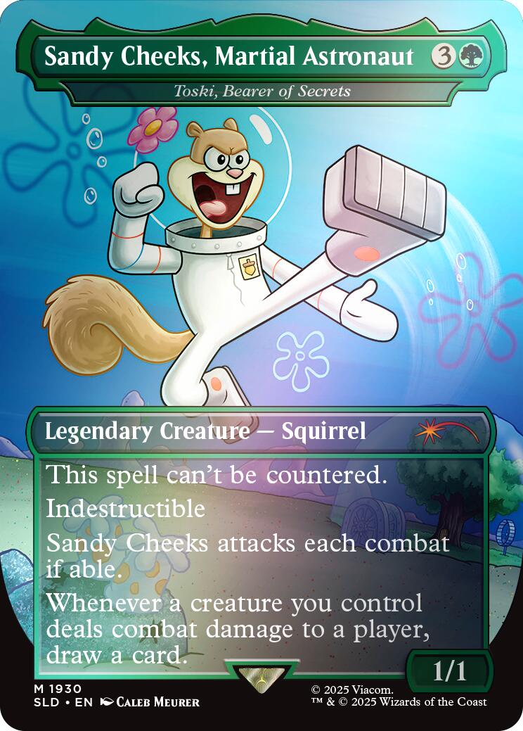Sandy Cheeks, Martial Astronaut - Toski, Bearer of Secrets (Rainbow Foil) [Secret Lair Drop Series] | Tabernacle Games