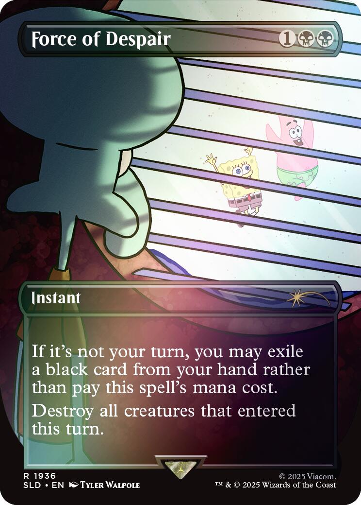 Force of Despair (Rainbow Foil) [Secret Lair Drop Series] | Tabernacle Games
