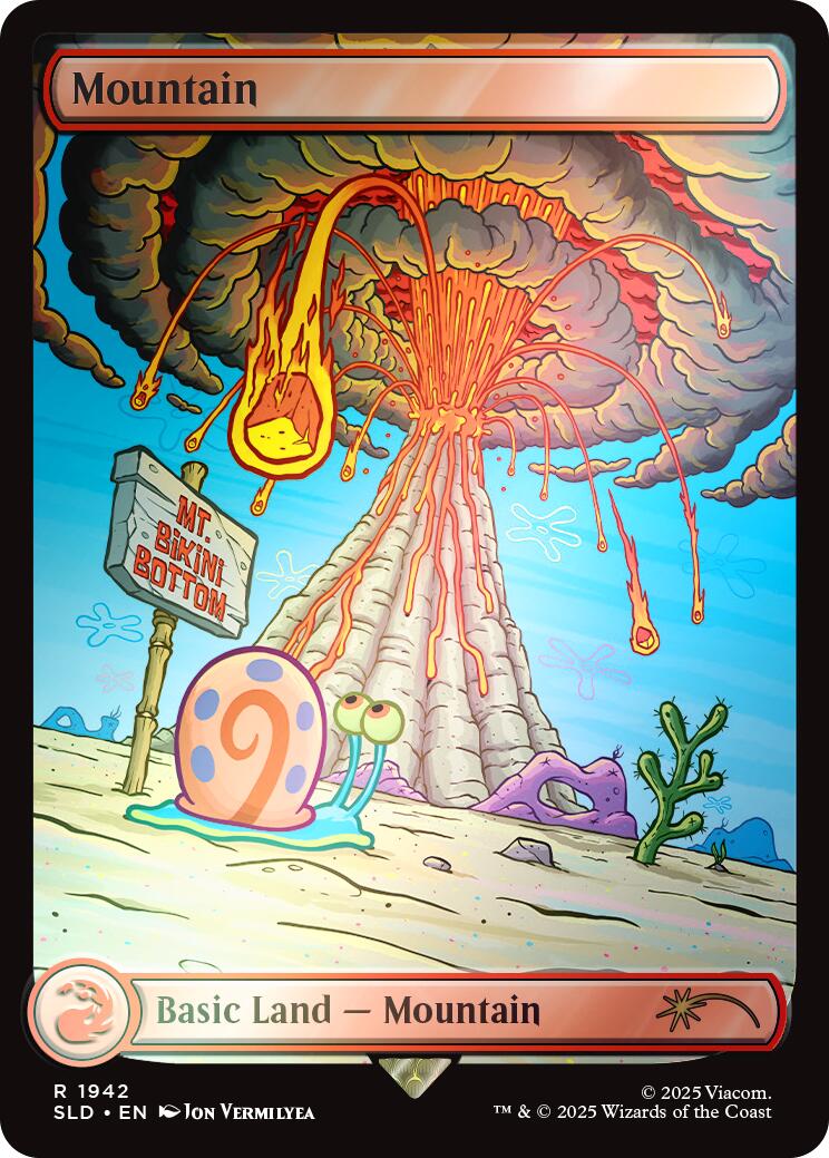 Mountain (1942) (Rainbow Foil) [Secret Lair Drop Series] | Tabernacle Games