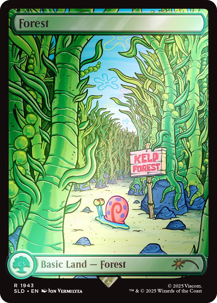 Forest (1943) (Rainbow Foil) [Secret Lair Drop Series] | Tabernacle Games
