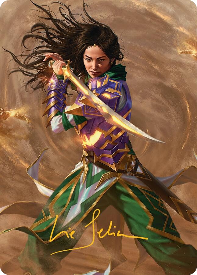Descendant of Storms Art Card (2/54) (Gold-Stamped Signature) [Tarkir: Dragonstorm Art Series] | Tabernacle Games