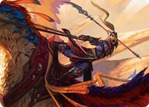 Dragonback Lancer Art Card (3/54) [Tarkir: Dragonstorm Art Series] | Tabernacle Games
