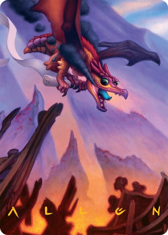 Scavenger Regent Art Card (45/54) (Gold-Stamped Signature) [Tarkir: Dragonstorm Art Series] | Tabernacle Games