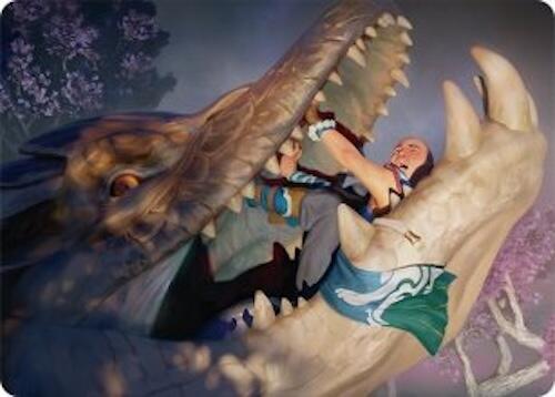 Jaws of Defeat Art Card (53/54) [Tarkir: Dragonstorm Art Series] | Tabernacle Games