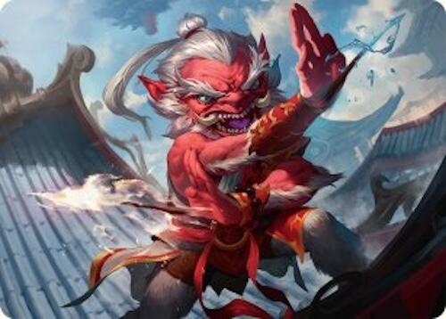 Devoted Duelist Art Card (15/54) [Tarkir: Dragonstorm Art Series] | Tabernacle Games