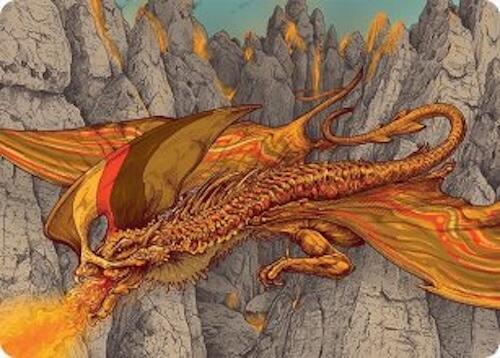 Magmatic Hellkite Art Card (34/54) [Tarkir: Dragonstorm Art Series] | Tabernacle Games