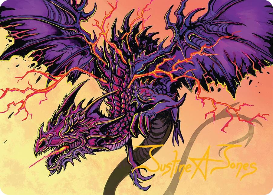 Stormshriek Feral Art Card (35/54) (Gold-Stamped Signature) [Tarkir: Dragonstorm Art Series] | Tabernacle Games