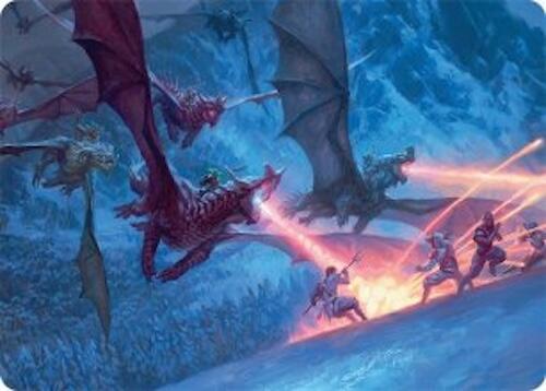 Dragonback Assault Art Card (22/54) [Tarkir: Dragonstorm Art Series] | Tabernacle Games