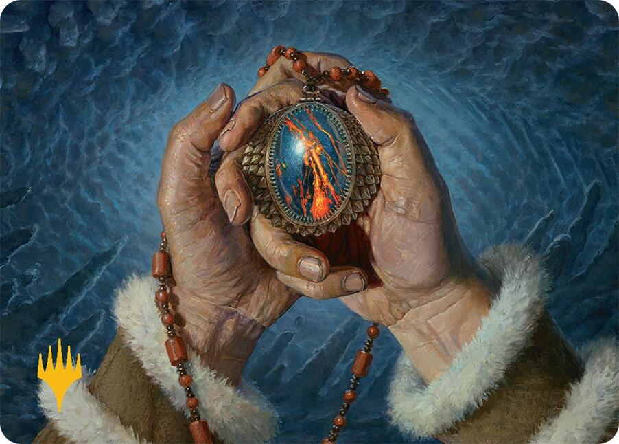 Mox Jasper Art Card (28/54) (Gold-Stamped) [Tarkir: Dragonstorm Art Series] | Tabernacle Games