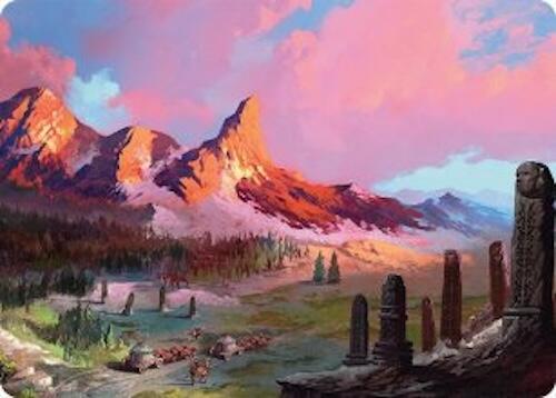 Rugged Highlands Art Card (29/54) [Tarkir: Dragonstorm Art Series] | Tabernacle Games