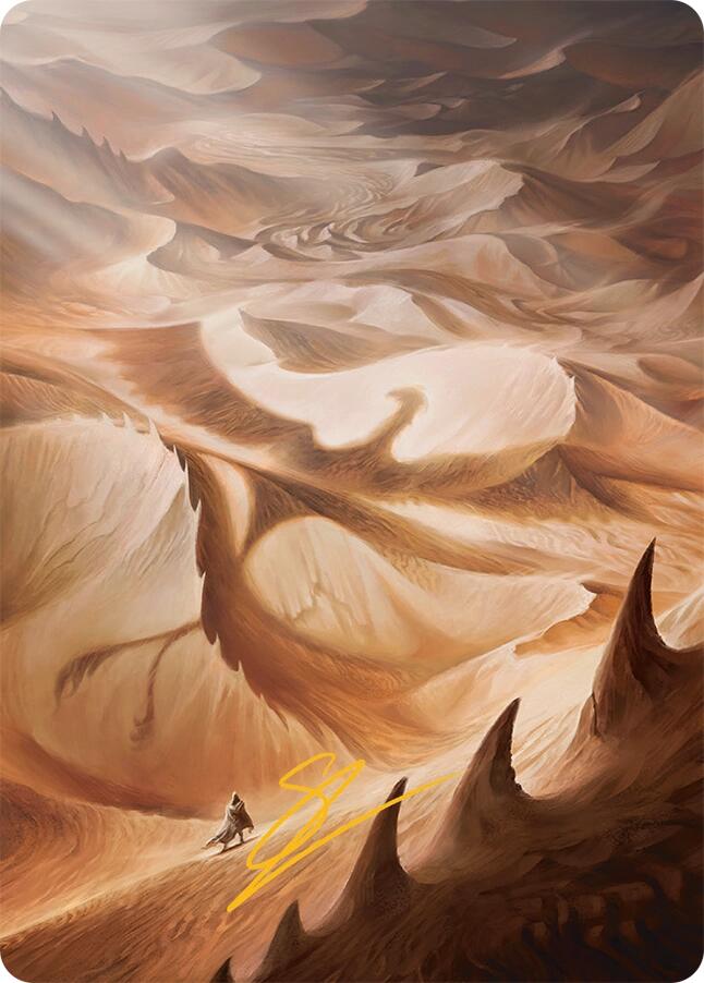 Plains Art Card (30/54) (Gold-Stamped Signature) [Tarkir: Dragonstorm Art Series] | Tabernacle Games