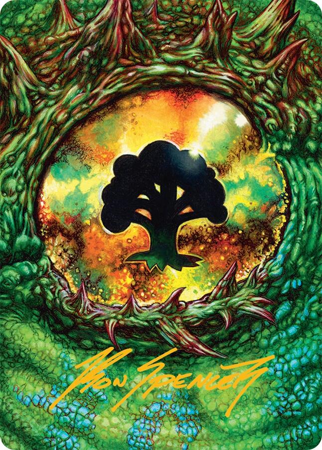 Forest Art Card (32/54) (Gold-Stamped Signature) [Tarkir: Dragonstorm Art Series] | Tabernacle Games