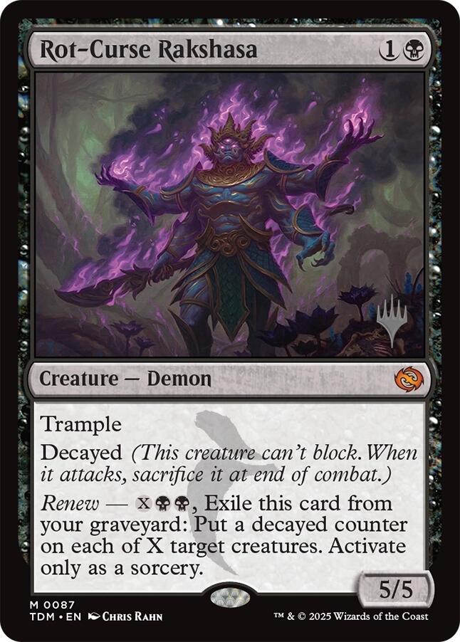 Rot-Curse Rakshasa [Tarkir: Dragonstorm Promos] | Tabernacle Games