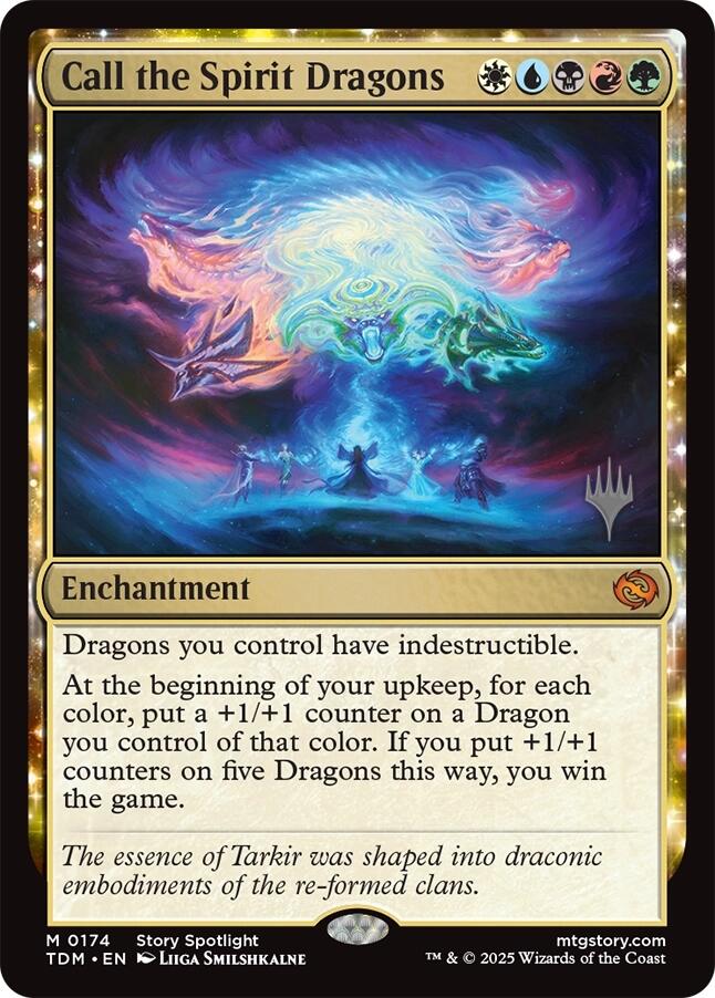 Call the Spirit Dragons [Tarkir: Dragonstorm Promos] | Tabernacle Games