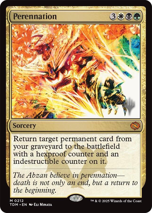 Perennation [Tarkir: Dragonstorm Promos] | Tabernacle Games