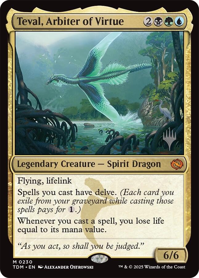 Teval, Arbiter of Virtue [Tarkir: Dragonstorm Promos] | Tabernacle Games