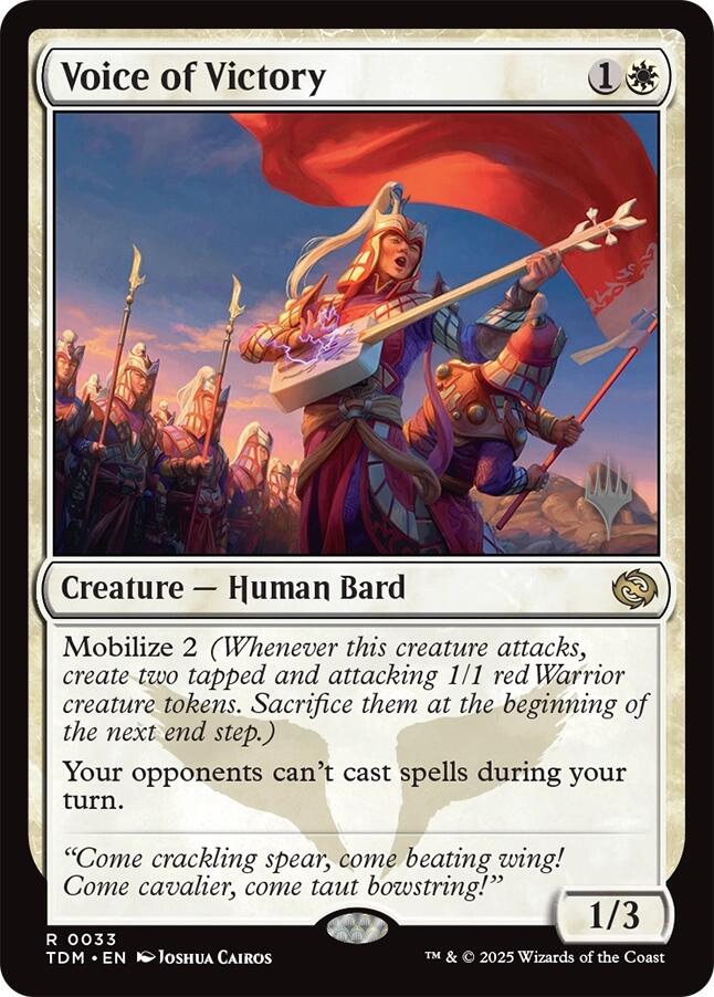 Voice of Victory [Tarkir: Dragonstorm Promos] | Tabernacle Games
