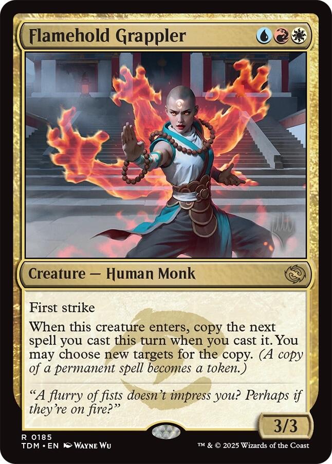 Flamehold Grappler [Tarkir: Dragonstorm Promos] | Tabernacle Games