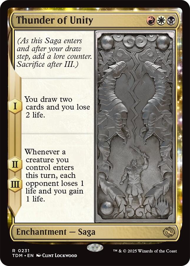 Thunder of Unity [Tarkir: Dragonstorm Promos] | Tabernacle Games