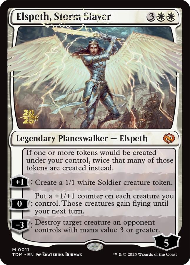Elspeth, Storm Slayer [Tarkir: Dragonstorm Prerelease Promos] | Tabernacle Games