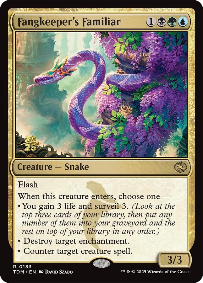 Fangkeeper's Familiar [Tarkir: Dragonstorm Prerelease Promos] | Tabernacle Games