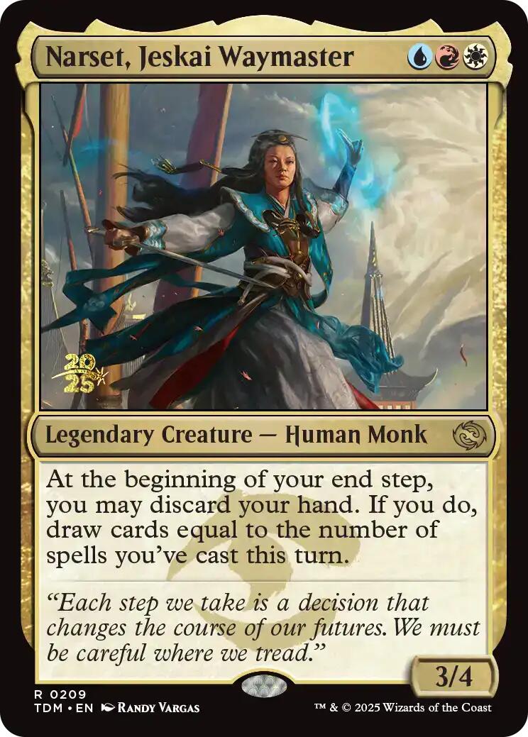 Narset, Jeskai Waymaster [Tarkir: Dragonstorm Prerelease Promos] | Tabernacle Games