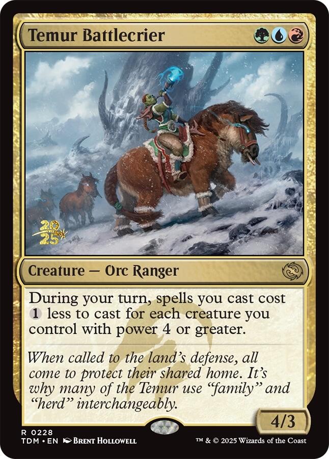 Temur Battlecrier [Tarkir: Dragonstorm Prerelease Promos] | Tabernacle Games