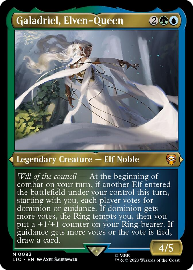 Galadriel, Elven-Queen (Display Commander) [The Lord of the Rings: Tales of Middle-Earth Commander] | Tabernacle Games