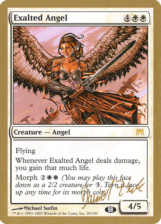 Exalted Angel (Daniel Zink) (SB) [World Championship Decks 2003] | Tabernacle Games