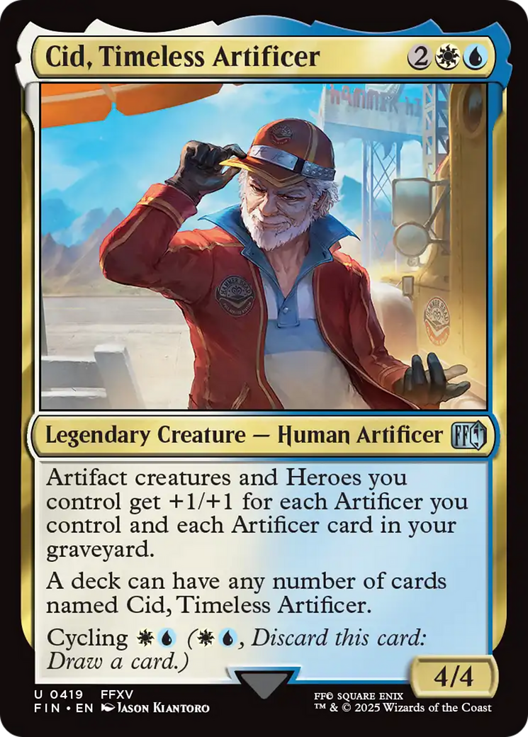 Cid, Timeless Artificer (0419) [FINAL FANTASY] | Tabernacle Games