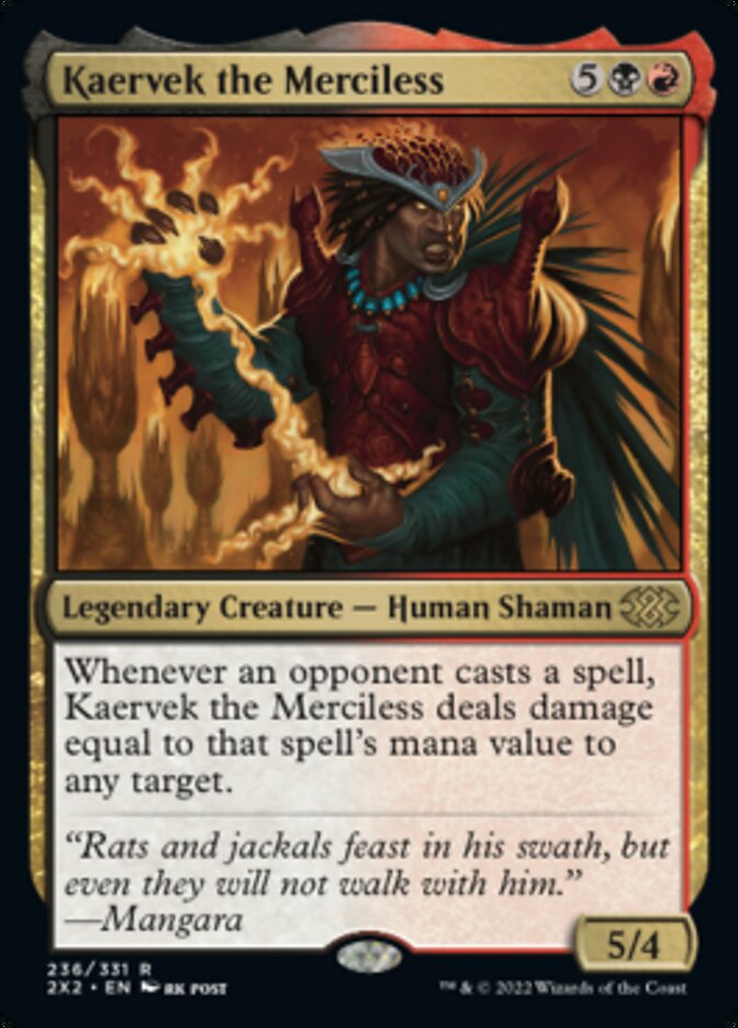 Kaervek the Merciless [Double Masters 2022] | Tabernacle Games