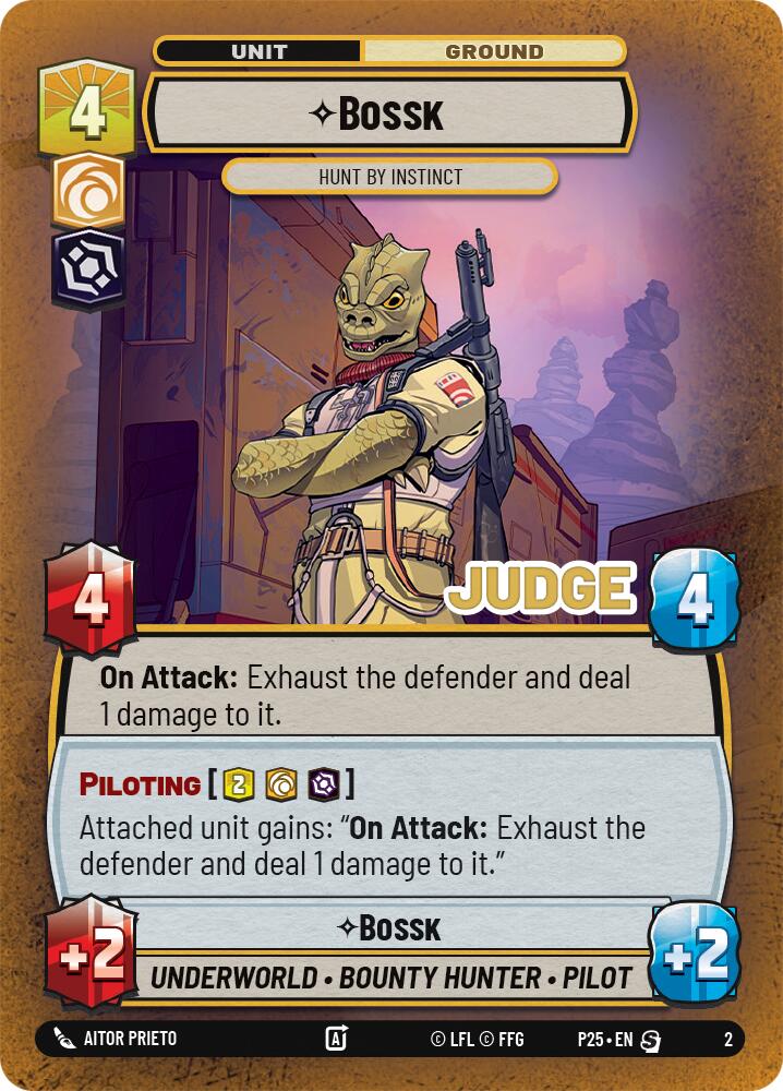 Bossk - Hunt By Instinct (2) (2) [Judge Promos] | Tabernacle Games