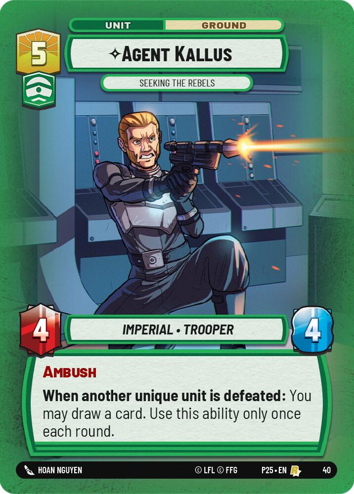 Agent Kallus - Seeking the Rebels (40) (40) [Store Showdown Promos] | Tabernacle Games