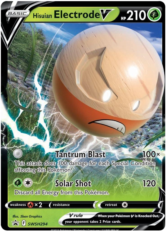 Hisuian Electrode V (SWSH294) (Jumbo Card) [Sword & Shield: Black Star Promos] | Tabernacle Games