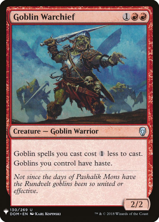 Goblin Warchief [The List] | Tabernacle Games