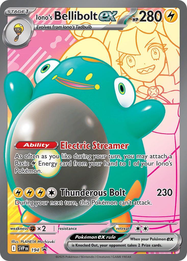 Iono's Bellibolt ex (194) [Scarlet & Violet: Black Star Promos] | Tabernacle Games