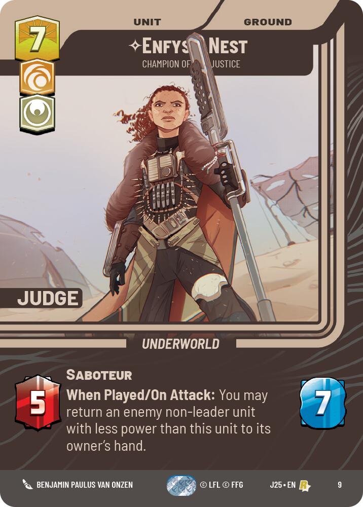 Enfys Nest - Champion of Justice (9) (9) [Judge Promos] | Tabernacle Games