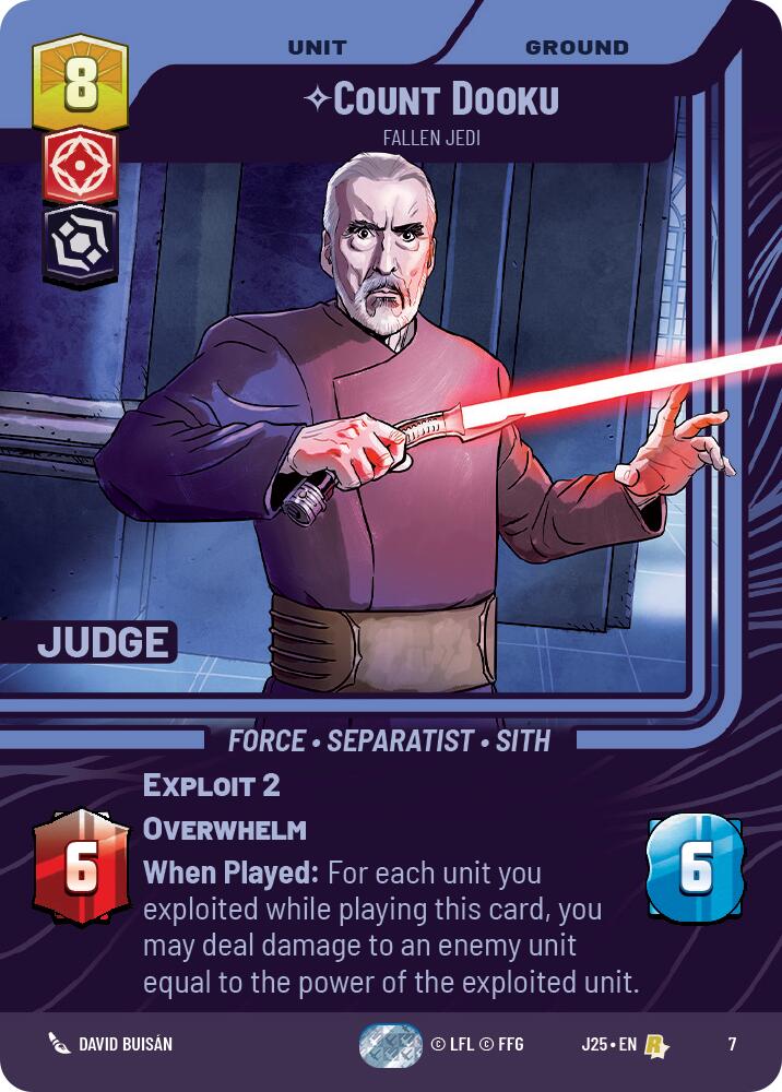 Count Dooku - Fallen Jedi (7) (7) [Judge Promos] | Tabernacle Games