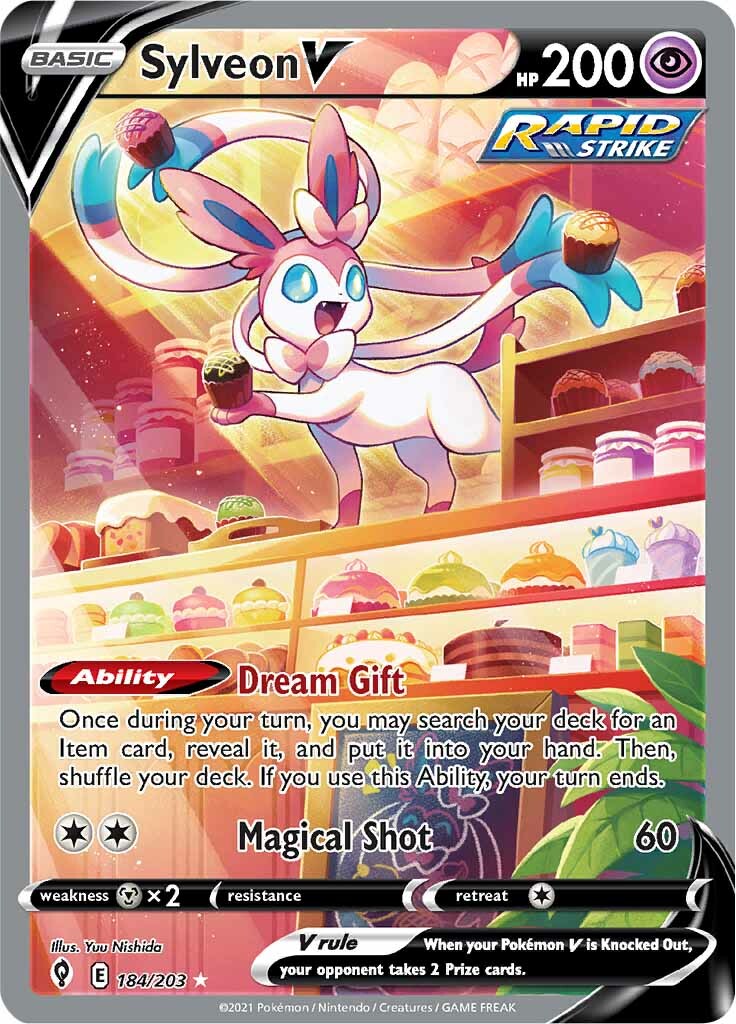 Sylveon V (184/203) [Sword & Shield: Evolving Skies] | Tabernacle Games