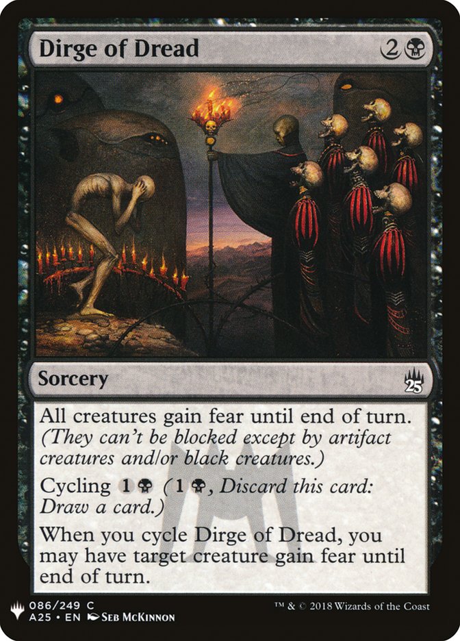 Dirge of Dread [Mystery Booster] | Tabernacle Games