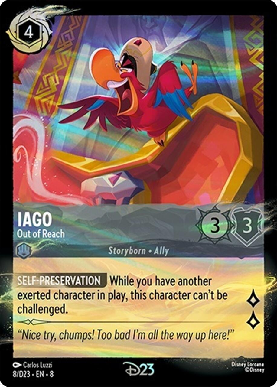 Iago - Out of Reach (8) [Promo Cards] | Tabernacle Games