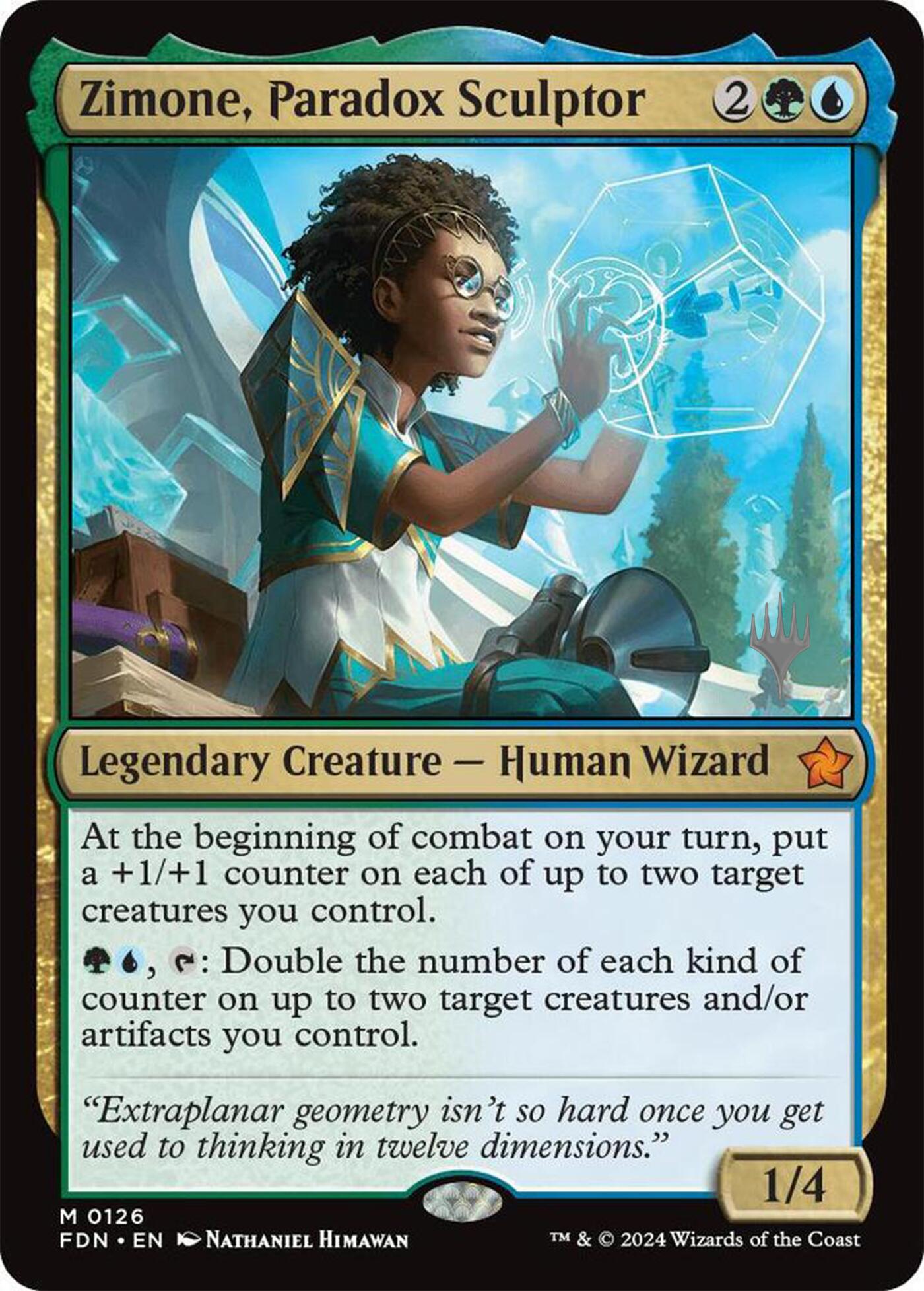 Zimone, Paradox Sculptor (Promo Pack) [Foundations Promos] | Tabernacle Games