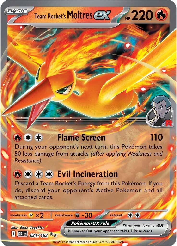 Team Rocket's Moltres ex (031/182) [Scarlet & Violet: Destined Rivals] | Tabernacle Games