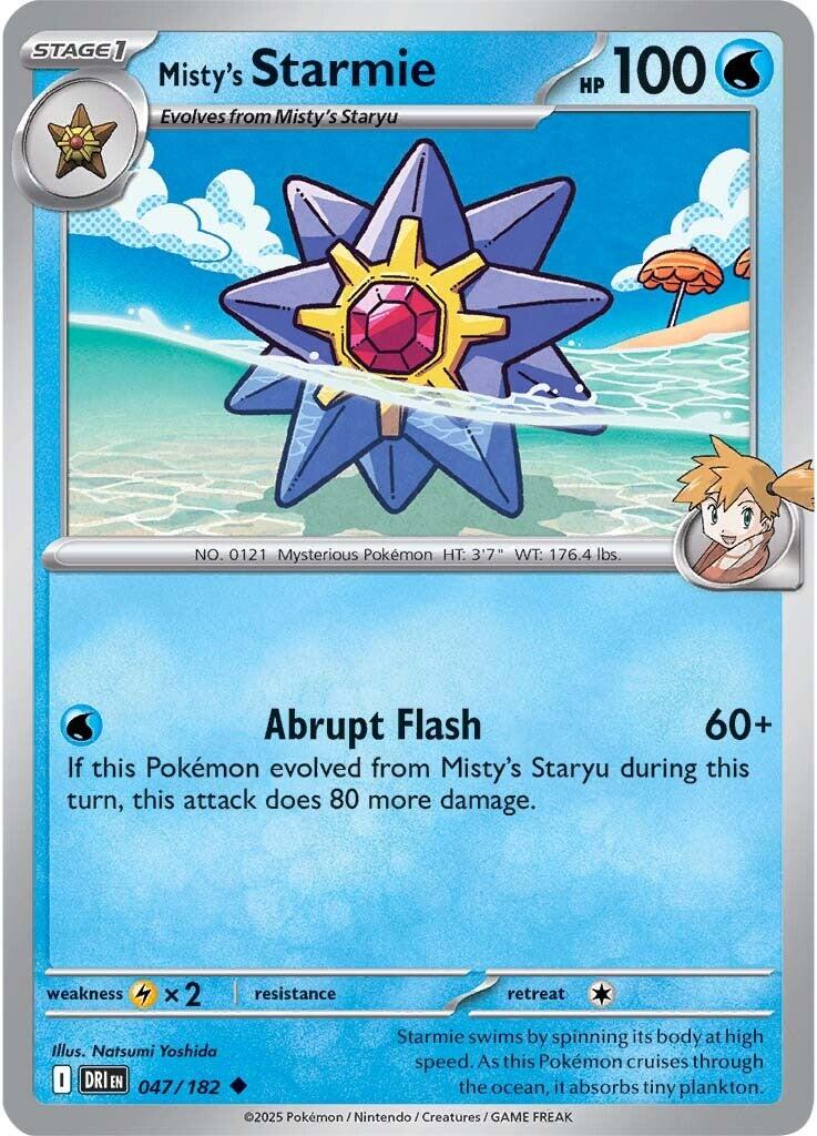 Misty's Starmie (047/182) [Scarlet & Violet: Destined Rivals] | Tabernacle Games
