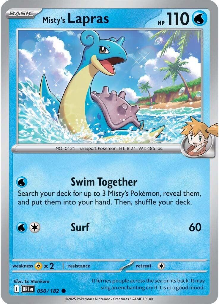 Misty's Lapras (050/182) [Scarlet & Violet: Destined Rivals] | Tabernacle Games