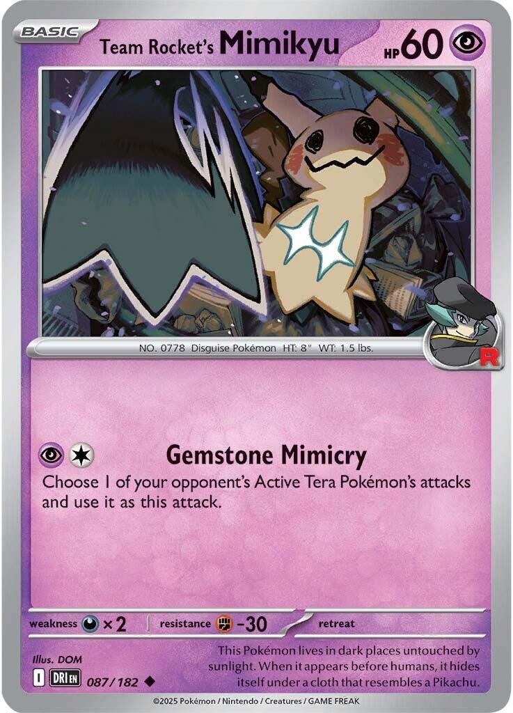 Team Rocket's Mimikyu (087/182) [Scarlet & Violet: Destined Rivals] | Tabernacle Games