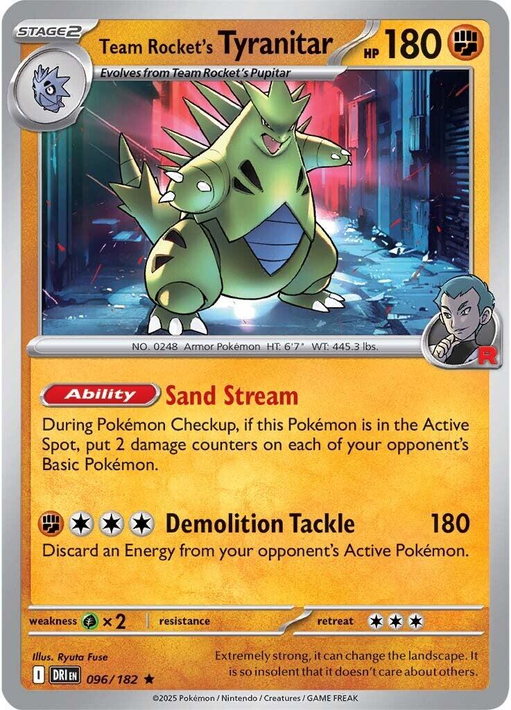 Team Rocket's Tyranitar (096/182) [Scarlet & Violet: Destined Rivals] | Tabernacle Games
