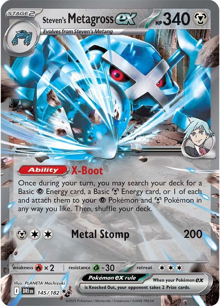 Steven's Metagross ex (145/182) [Scarlet & Violet: Destined Rivals] | Tabernacle Games