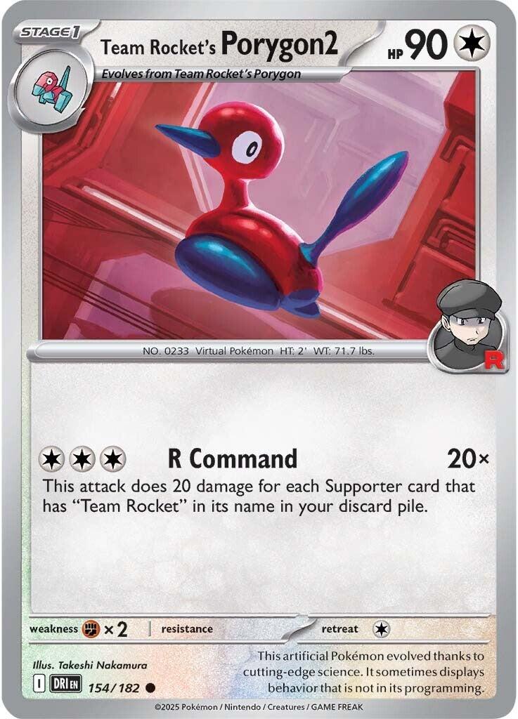 Team Rocket's Porygon2 (154/182) [Scarlet & Violet: Destined Rivals] | Tabernacle Games